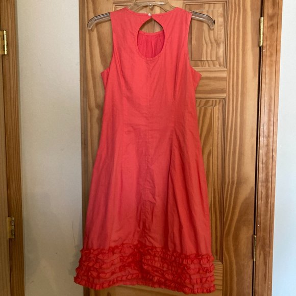 Midi salmon cowgirl dress S - Picture 5 of 5